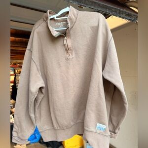 Eddie Bauer Men's Zip-Up Sweater in Brown